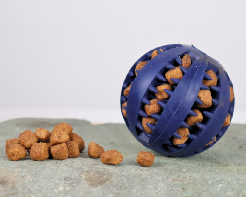 Rubber Treat Ball for Dogs Pet Impact