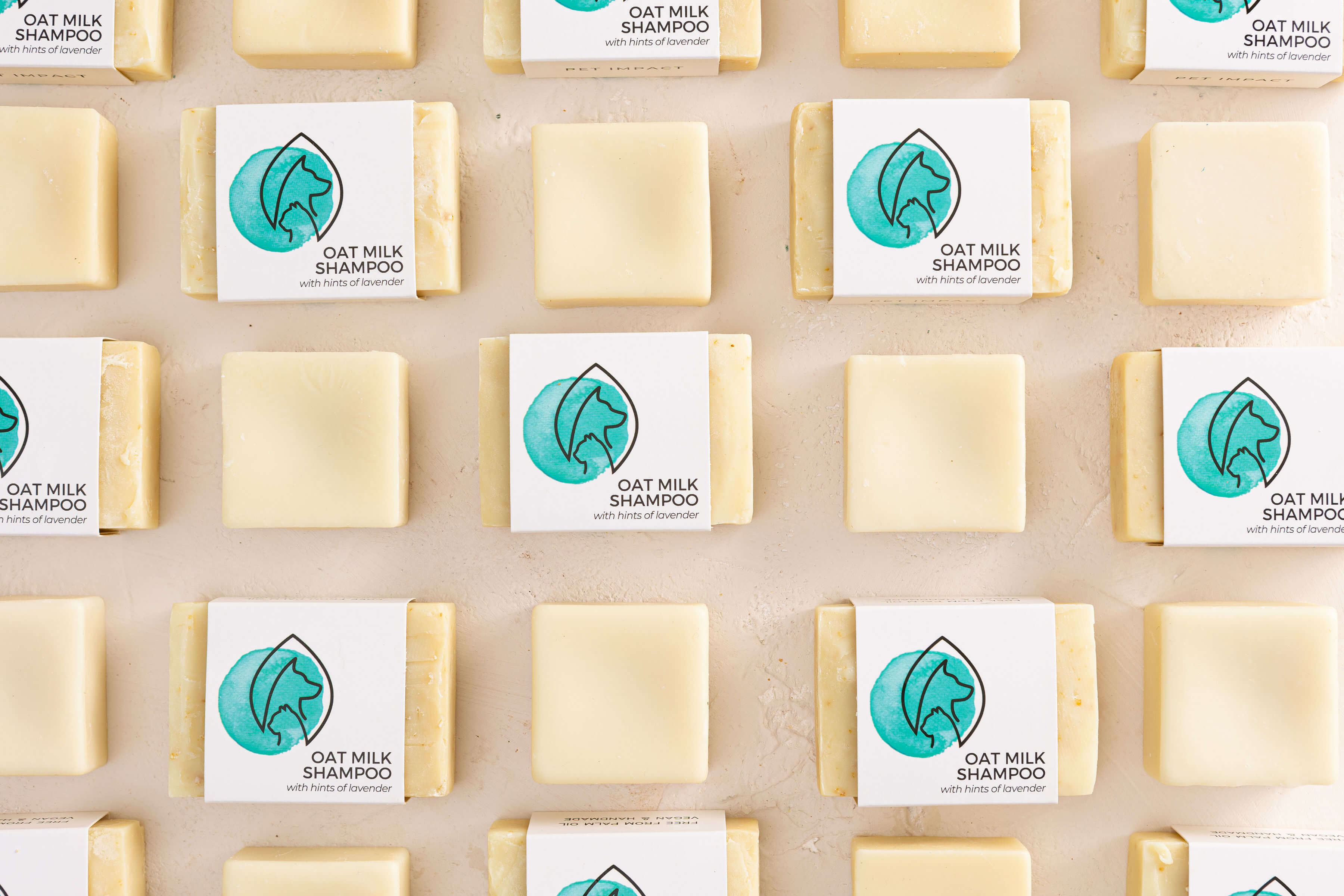 A photo of dog shampoo and conditioner bars