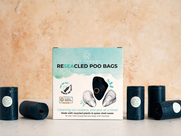 Eco Friendly Dog Poo Bags ReSEAcled by Pet Impact