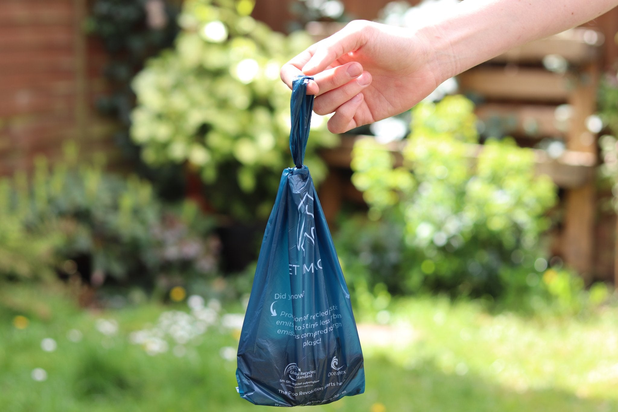 ReSEAcled poo bags feature easy-tie handles
